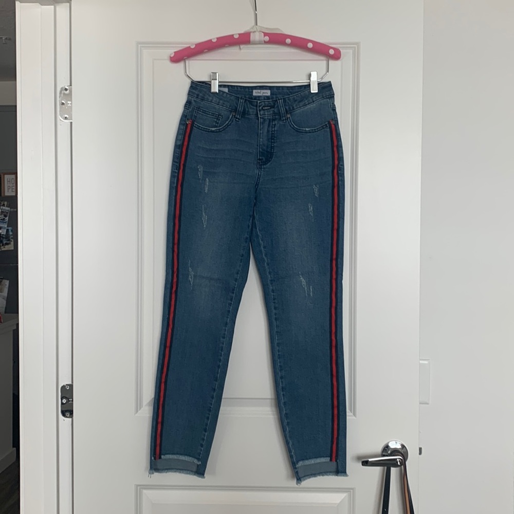 Fray Hem Skinny Jeans